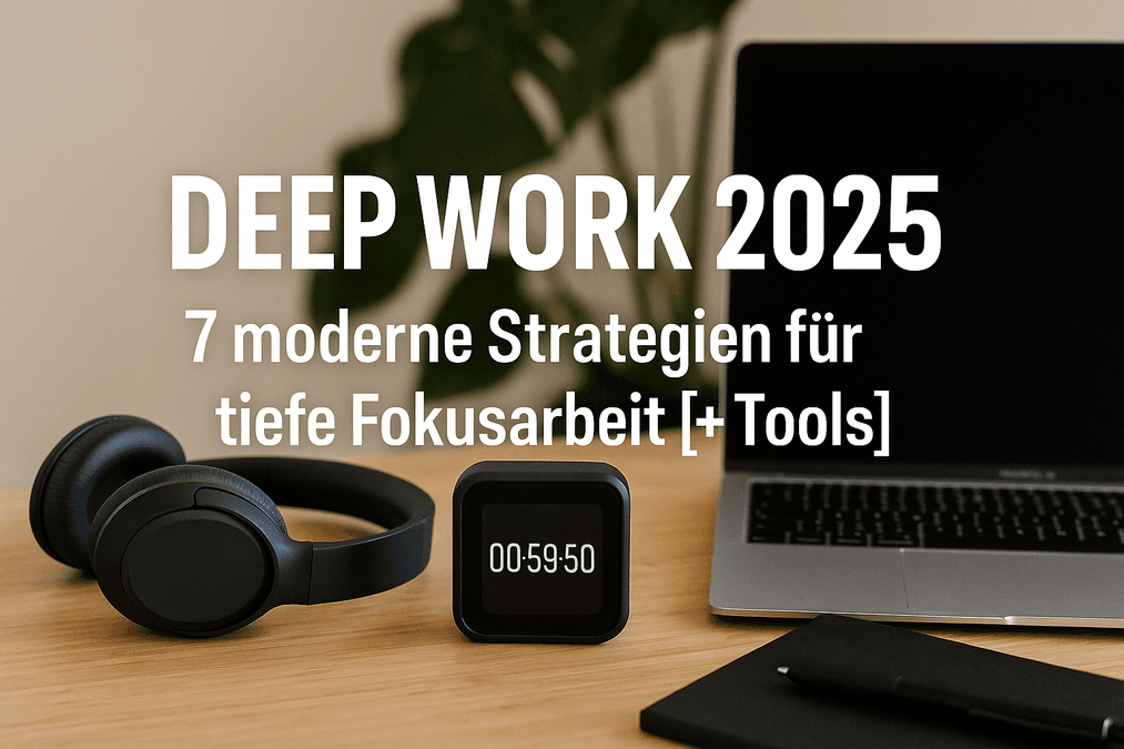 Deep Work 2025: 7 moderne Strategien für tiefe Fokusarbeit [+ Tools]
