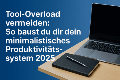Tool-Overload vermeiden: So baust du dir dein minimalistisches Produktivitätssystem 2025